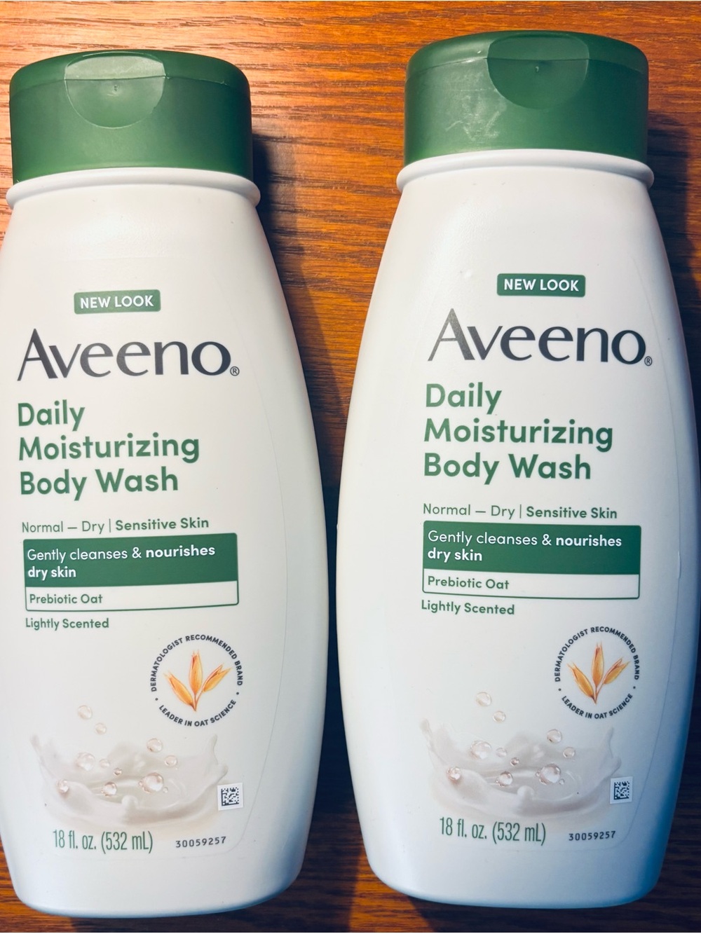Lot Of 2 Aveeno Daily Moisturizing Body Wash for Normal-Dry Sensitive Skin New